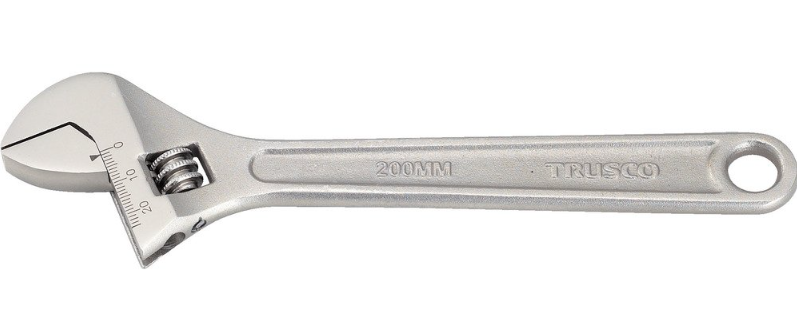 TRUSCO TRM-450：日本公司的活动扳手，开口可调节，适用于各种螺栓和螺母
